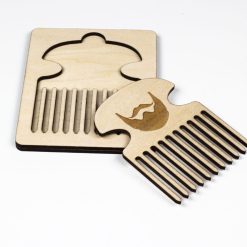 Puinen partakampa, simple beard