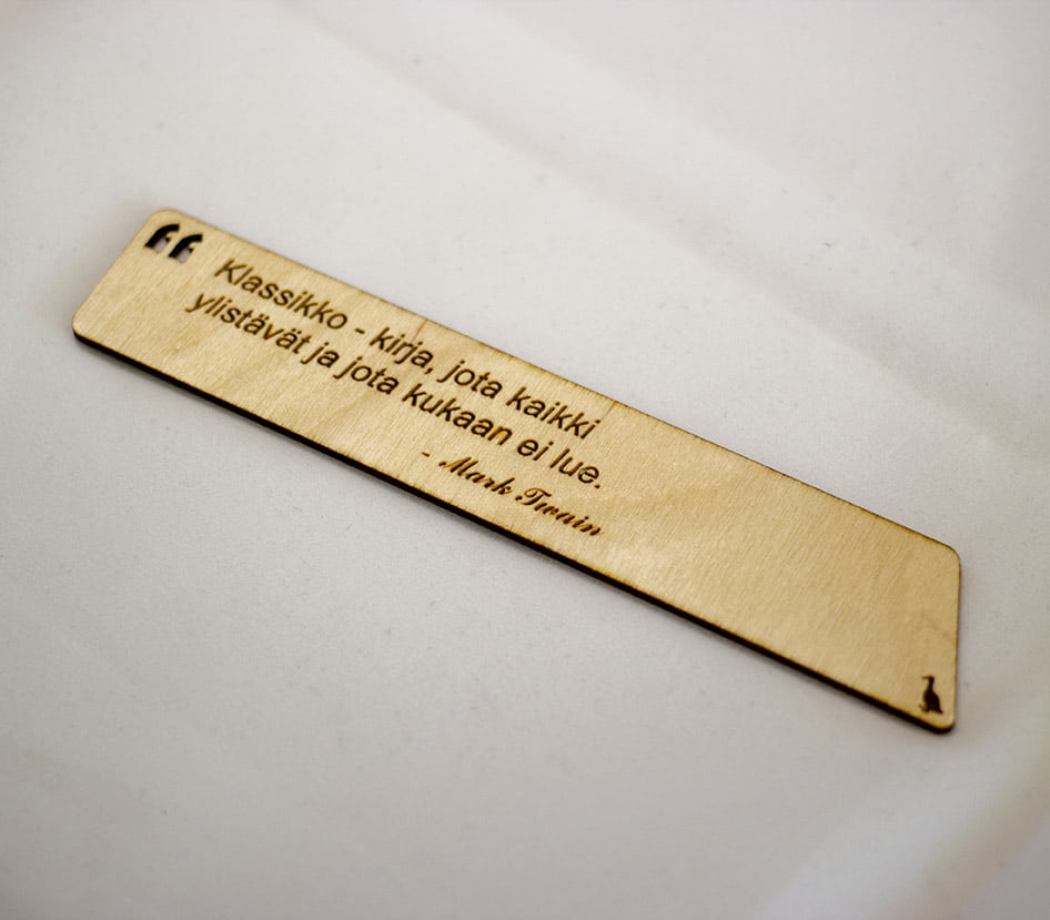 Puinen kirjanmerkki - Image 3